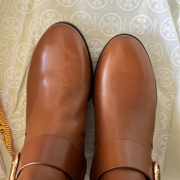 Tory Burch Sofia Roding Boot Festival Brown and Gold 9.5 - Picture 6 of 8